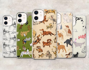 Puppy Phone Case Dog Lover Canine Cover for iPhone 17Pro 16, 15, 14, 13, 12, Samsung S26, S25, S24, S23Fe, A16, A56, Pixel 10, 9Pro