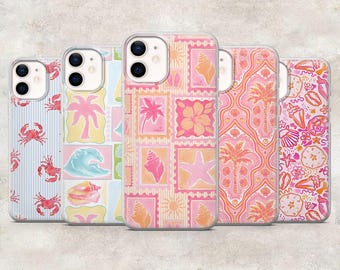 Beachy Phone Case Summer Aesthetic Coastal Cover for iPhone 17Pro 16, 15, 14, 13, 12, Samsung S26, S25, S24, S23Fe, A16, A56, Pixel 10, 9Pro
