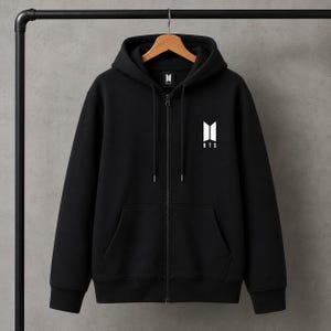 Bts Zip up Hoodies - Etsy