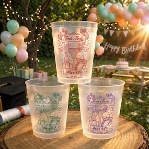Personlig Final Fiesta-mugg, Anpassade frostade möhippa-muggar, Bröllopsfestgåva, Fiesta Sombrero-design