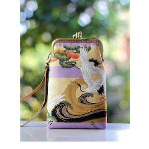 Étui pour téléphone portable à deux compartiments, étui à lunettes, étui pour iPhone, sac à main Frame, sac à main Kiss Lock