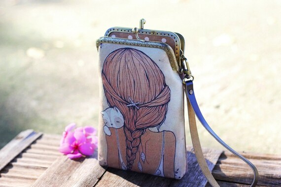 Cell phone case two compartment