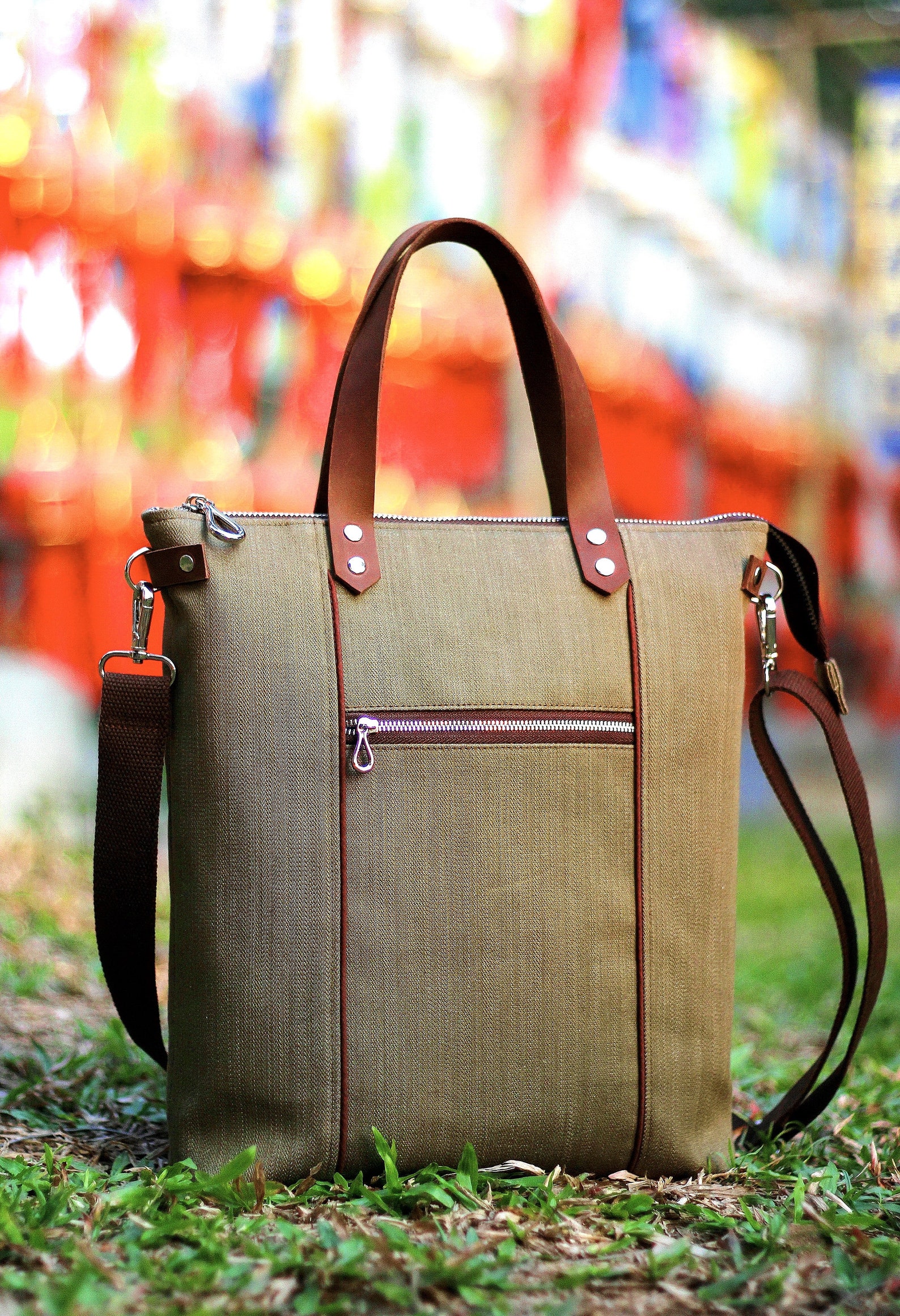 Olivegreen Denim Crossbody Bag Tote Bag Handmade Bag Hobo Etsy