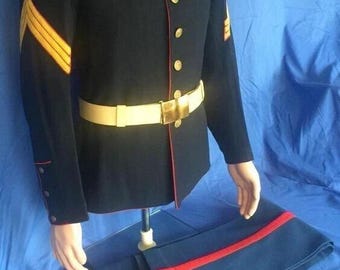 New 1902 Enlisted Uniform Men's Navy Blue Wool Military Jacket And Pant Fastship