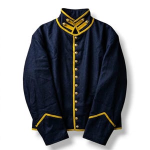 Union Civil War Cavalry Shell Jacket – Federal Navy Blue Mounted Trooper Jacket