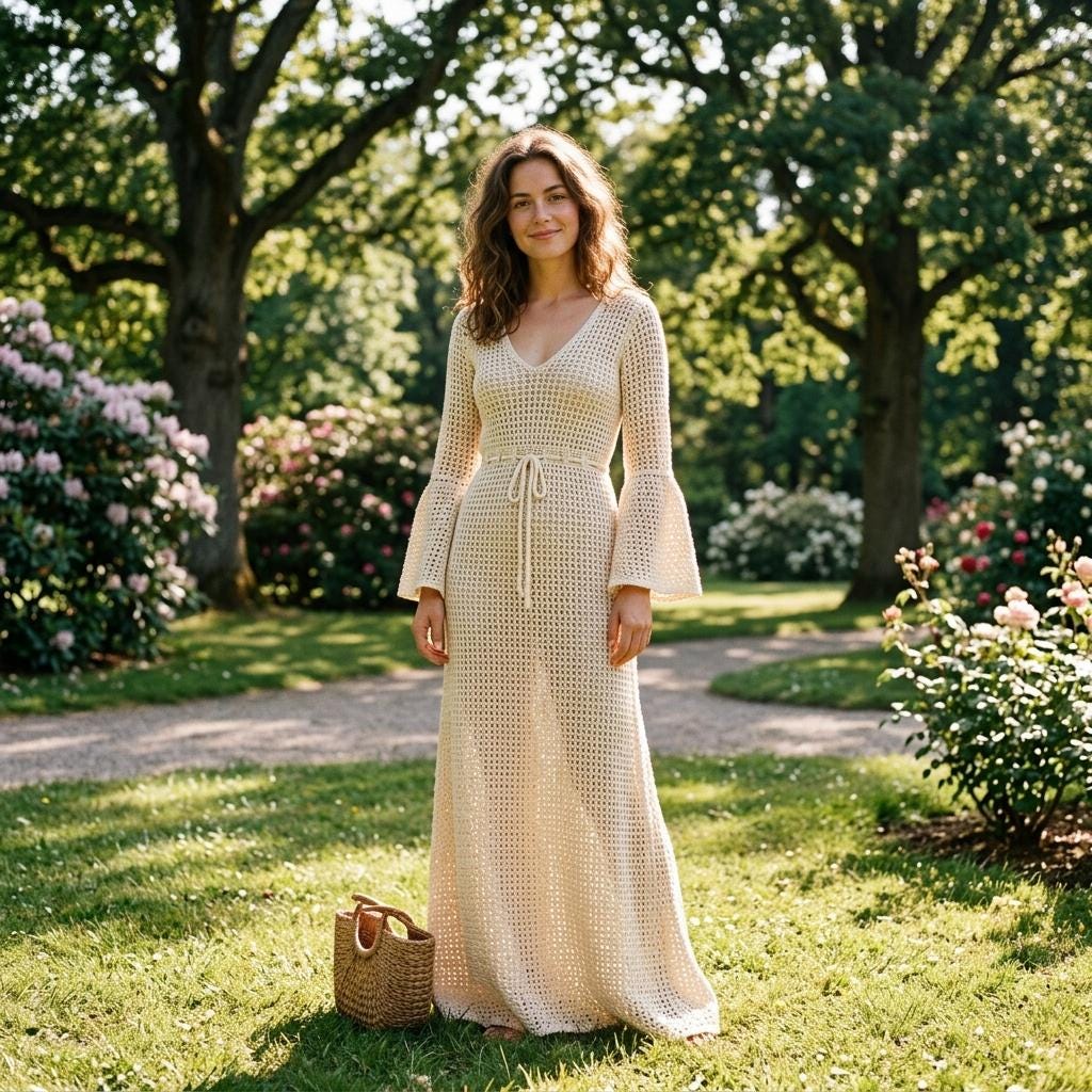 40 Maxi Dress Crochet Patterns to Make Stunning Handmade Outfits 29 Elegant Crochet Maxi Dress