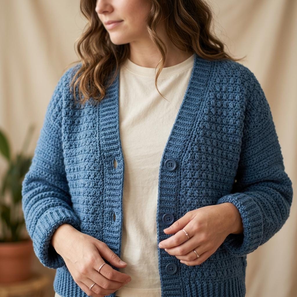 40 Oversized Sweater Crochet Patterns for Cozy Layering and Everyday Style 26 Lemon Peel Crochet Cardigan