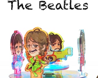 Conjunto de insignias de los Beatles: Sgt. Pepper's Lonely Hearts Club Band Spin Standee Badge
