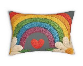 Spun Polyester Lumbar Pillow