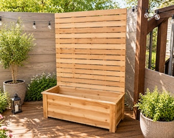 Large Privacy Planter Box Woodworking Plans (PDF Download)