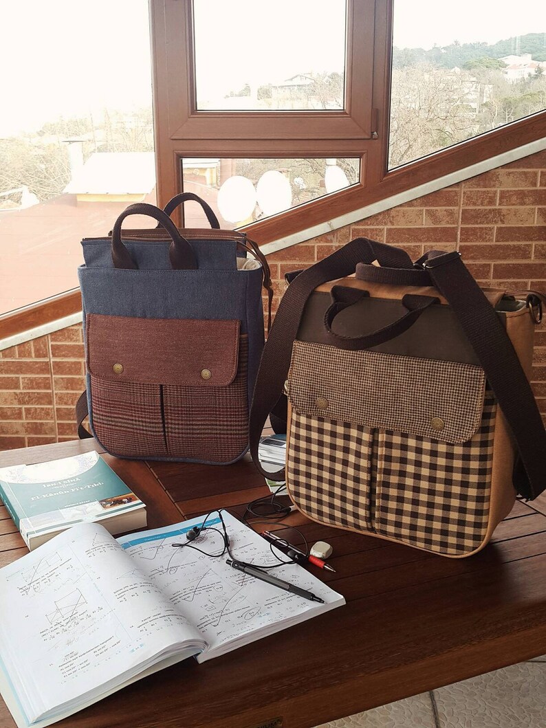 shoulder bag Plaid pocket/'s hand bag back pack