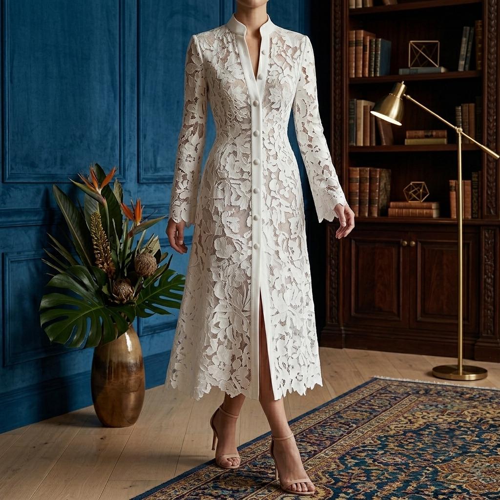 long sleeve mother of bride dress Chic Mermaid 3/4 Sleeves Sweep Train Mother of The Bride Dresses