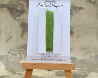 Light Green & Gold Metallic Embroidery Thread - 50m