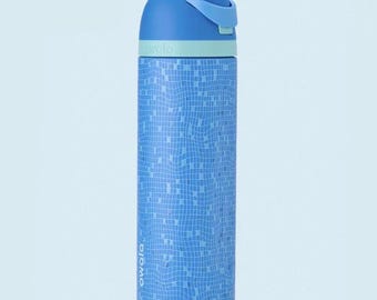 Owala FreeSip Stainless Steel Water Bottle -  Birthday Bash TAKE A DIP Pool Tile Edition, 2026 Summer Washable Reusable Hydrate Gift