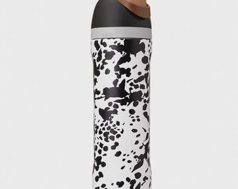 Owala FreeSip Stainless Steel Water Bottle - Cowgirl Core Brown Cow Print Special Edition, 2026 Summer Washable Reusable Hydrate Gift