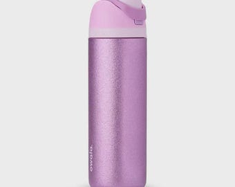 Owala FreeSip Stainless Steel Water Bottle - So Eggstra Limited Edition Shimmery Purple, 2026 Summer Washable Reusable Hydrate Gift