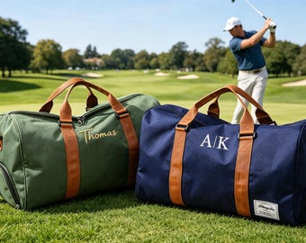 Geborduurde golftas met gepersonaliseerde naam of ontwerp | Sporttas op maat | Cadeau voor mannen