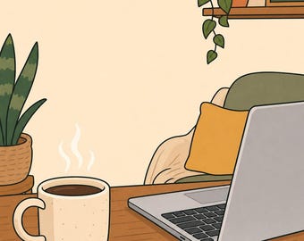 My Office Has a 4-Second Commute - Funny Work From Home Print, Printable Wall Art, Home Office Humor Digital Download
