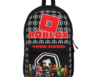 Roblox Logo Character Lineup Backpack | Gamer Kids School Bag