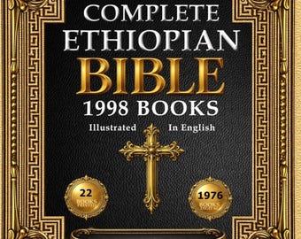 Biblia etíope completa, letra grande, ilustrada, 88 libros, apócrifos, audiolibro incluido.