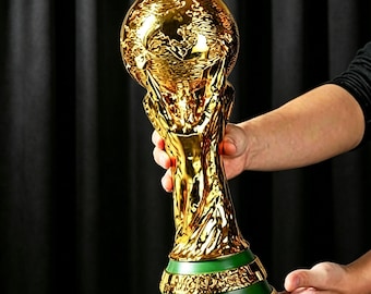 WM-Trophäe 36 cm 1,3Kg, Fußball-WM-Trophäe, originalgroß, 36 cm Fußball-WM, WM-Trophäe