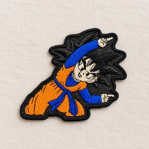 Goku and Trunks Embroidered Patch, Self Adhesive Anime Character Badge, Dragon Ball Fan Gift, Patch for Mask, Christmas Decor for Socks