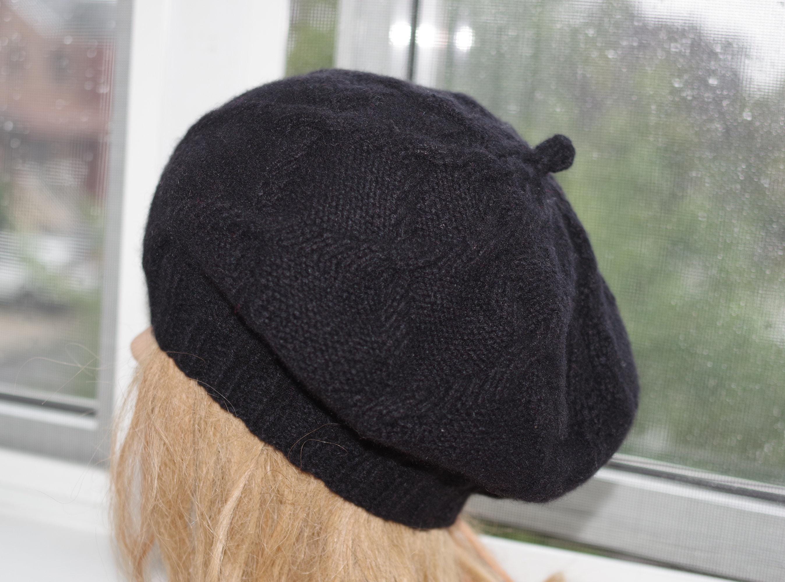 Mohair Knit Beret - Etsy