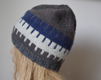 SALE! Cashmere Sea Green Blue Handknit Ear Flap Hat - Etsy