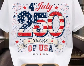 4 lipca 250 lat USA Pobierz cyfrowo PNG I Patriotyczny projekt I Projekt na 250. rocznicę Ameryki I Dzień Niepodległości 2026 I USA 2026