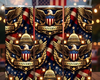 250ste verjaardag veteraan beker wrap png, militair patriottische sublimatie ontwerp, 20oz magere beker, soldaat cadeau digitale download