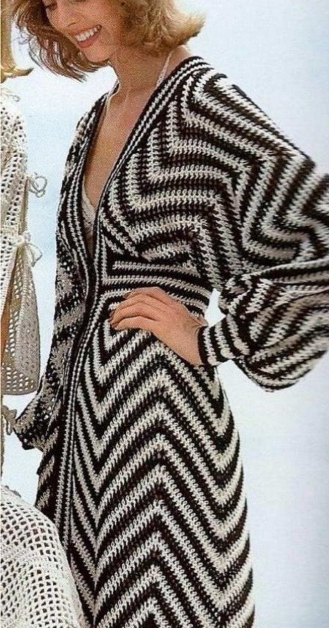 30 Maxi Dress Crochet Patterns to Make Stunning Handmade Outfits 24 Vintage Crochet Kaftan Maxi Dress