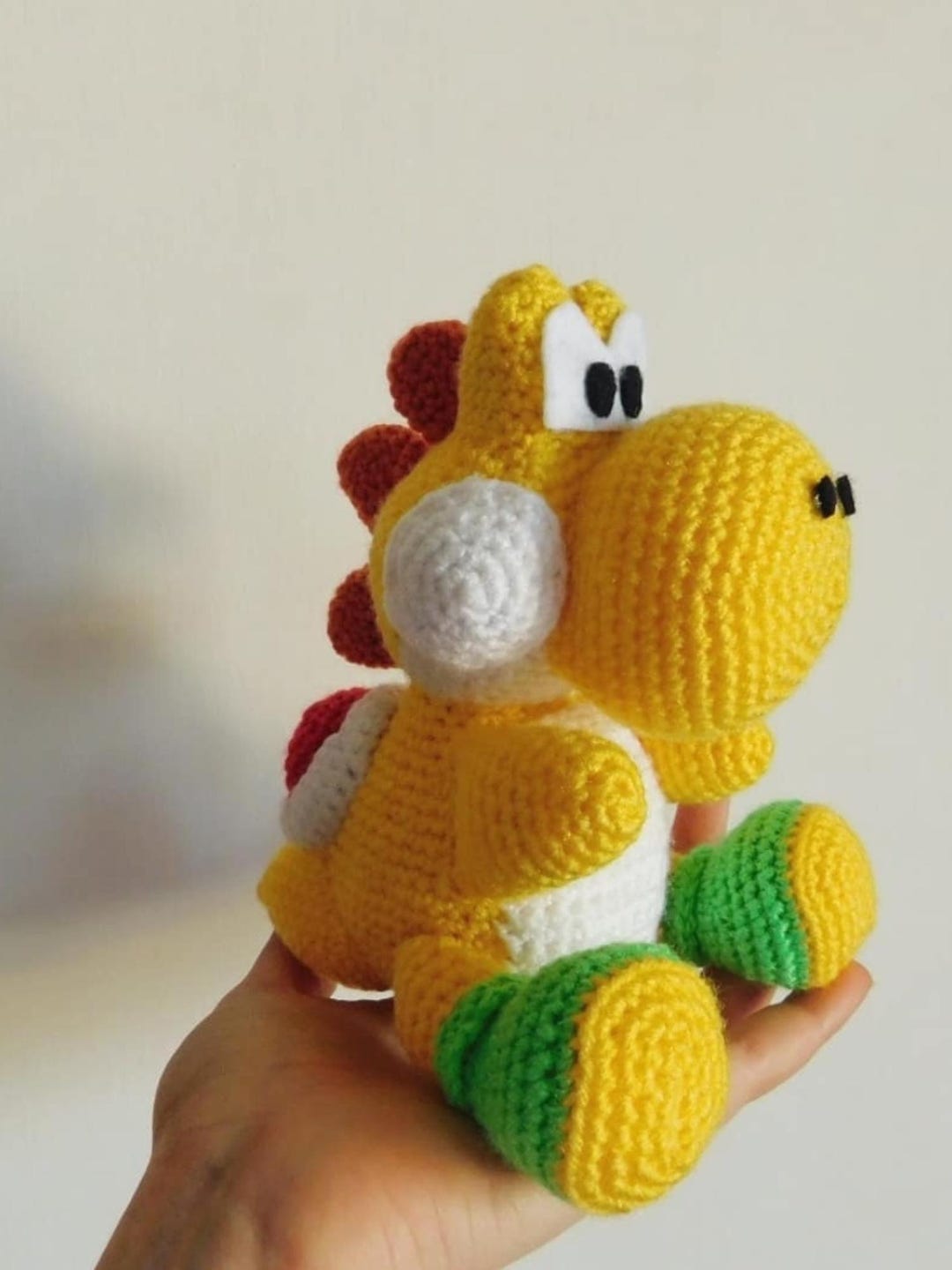 Yoshi Amigurumi Crochet Pattern PDF | Cute Video Game Dinosaur Plush ...