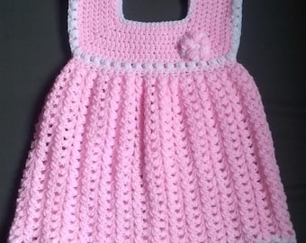 Modello PDF per vestitino all'uncinetto per neonata/bambina piccola, modello per vestito a strati con fiori, vestito all'uncinetto per bambina, tutorial per vestito per bambina piccola, download immediato