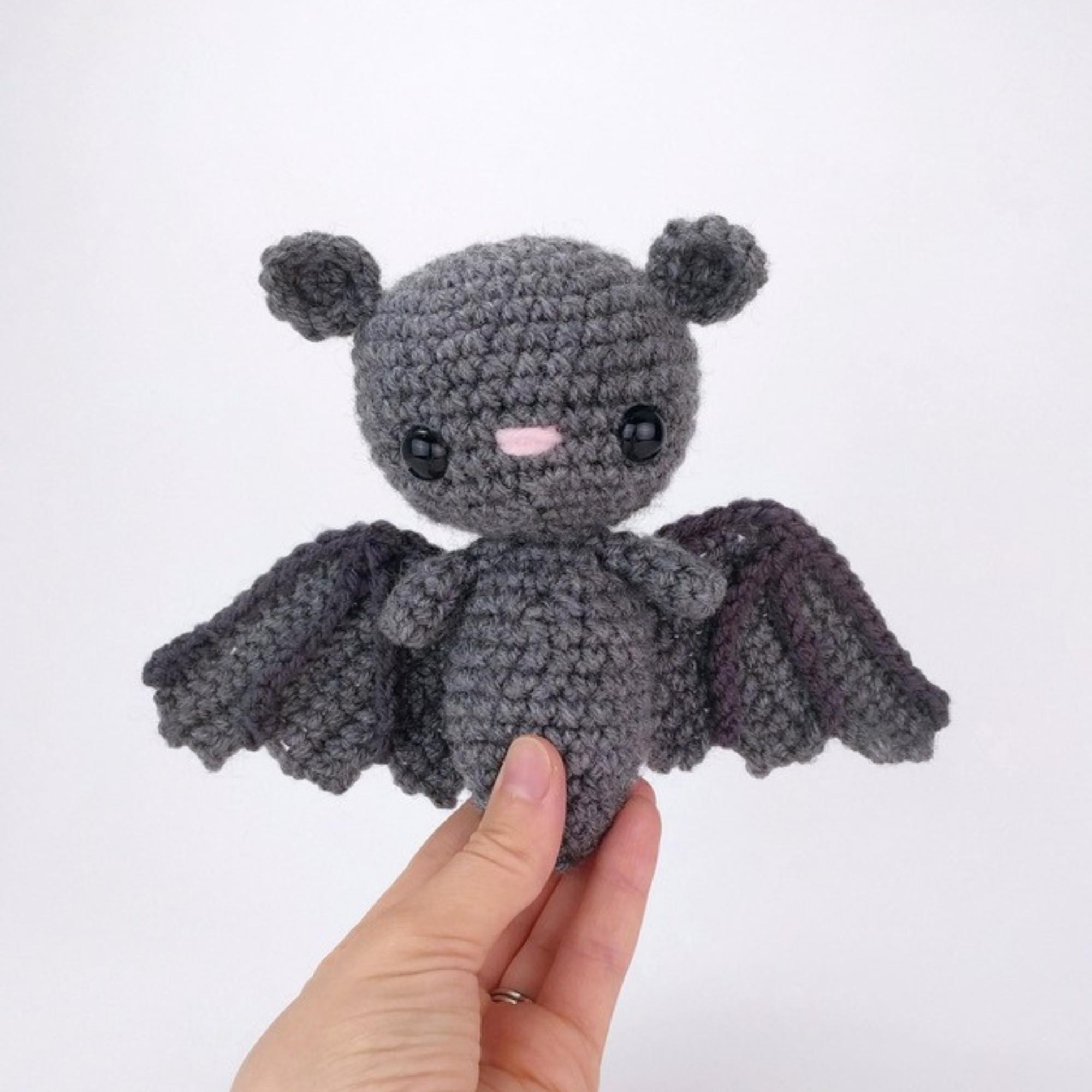 30 Bat Crochet Patterns for Halloween Decor, Gifts, and Spooky-Cute Amigurumi 34 Bo the Bat Plush Pattern