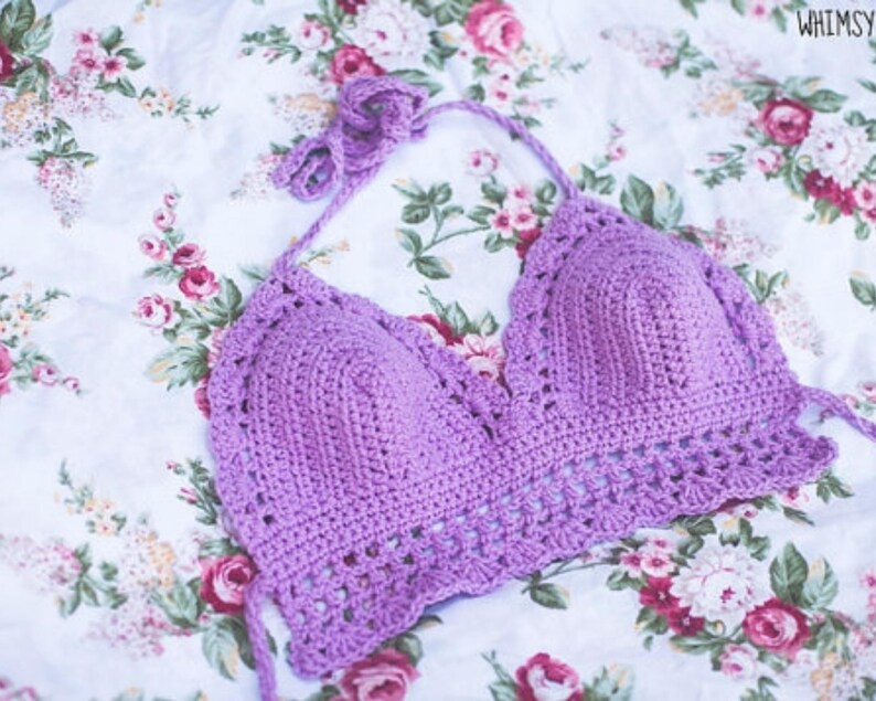 Scalloped Crochet Top Pattern PDF, Summer Halter Top Crochet Pattern ...