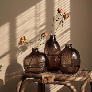 Braunglas vase
