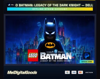 LEGO Batman: Legacy of the Dark Knight — Deluxe Edition PC Offline Steam Läs beskrivning Omedelbar leverans