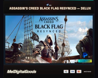 Assassin's Creed Black Flag Resynced — Deluxe Edition | PC Offline | Steam | Read Description | Instant Delivery