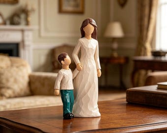 Kaiser Matte White Bisque Porcelain “mother and Child” Figurine