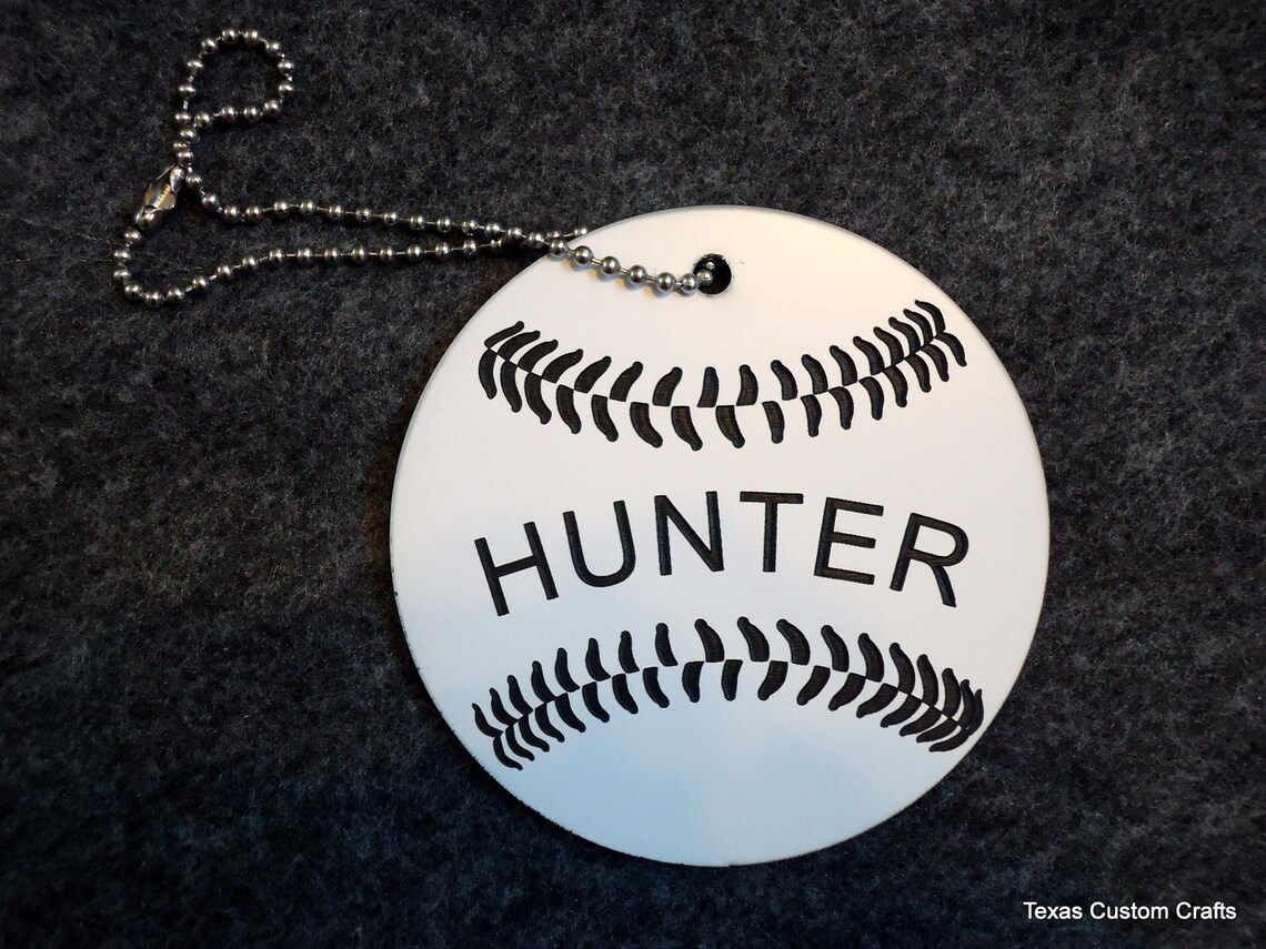 Bat Bag ID Tag Baseball Bag ID tags Identification Tags Etsy