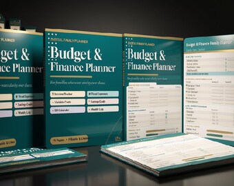 Budgetplaner, PDF-Wellnessplaner, Selbstfürsorgeplaner, Ausgaben- und Sparplaner, Gewohnheits- und Stimmungstracker, ausfüllbarer digitaler Download