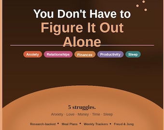 Self Help eBook PDF , Anxiety Relief, Productivity, Sleep & Money Habits Guide, Personal Development Book, Digital Download