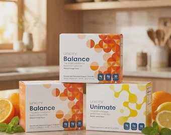 Unikate Balance und Unimate Getränkemischung - Natürliche Orangen- und Zitronenaromen - Wellness Kombipackung