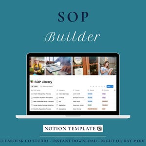 Notion SOP-Vorlage | Standardarbeitsanweisung | Geschäftsprozesse für Kleinunternehmen | Notion-Vorlage | Sofort-Download
