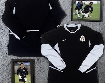 Vintage 2003-2004 Mexico National Team Goalkeeper Football Shirt / Soccer Jersey by nike — Size L