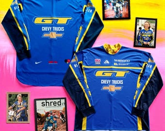 Vintage 2001 Nike Acg "GT Chevy Trucks Team" Mtb DH Pro Cut Cycling Jersey — fits XL