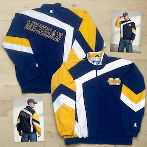 Michigan Starter Jacket - Etsy