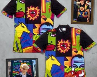 Vintage 1996 Joe Average Pop Art Cycling Jersey by SUGOI — (fits M)
