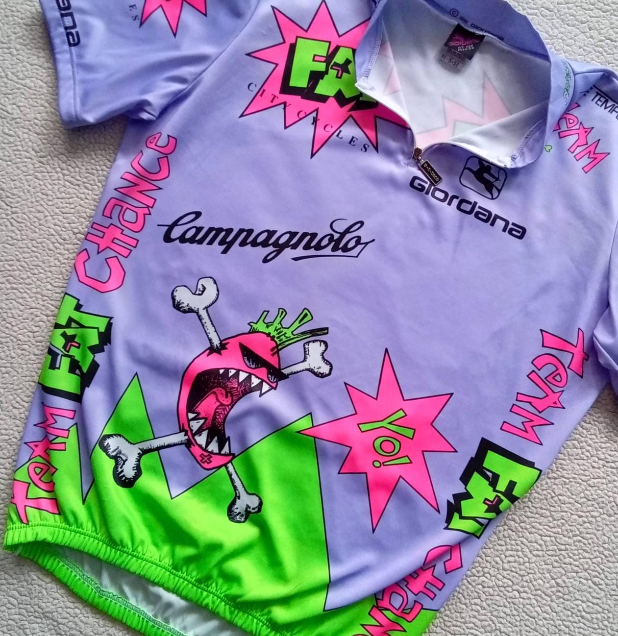 Giordana Fat Chance Bikes サイクルジャージ S Buy Vintage 1992 Team Fat Chance YO EDDY Campagnolo Cycling Jersey