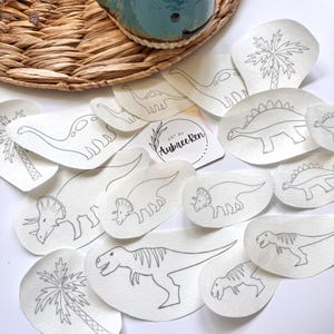 Stick and Stitch Pack | DINOSAUR | Embroidery Designs | Peel and Stick Patterns